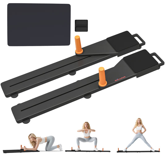 SPORTNOW Push Up Board Set of 2, Multifunctional Workout Equipment with Dual Glide Rails for Home Gym Set of 2