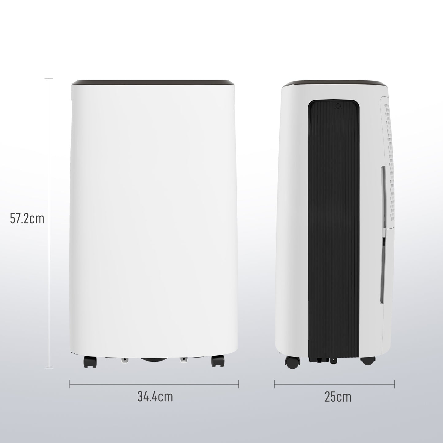 HOMCOM 16l/Day Dehumidifier, with Washable Filter and Timer - White
