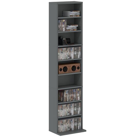 HOMCOM 260 CD/120 DVD Storage Unit - Grey