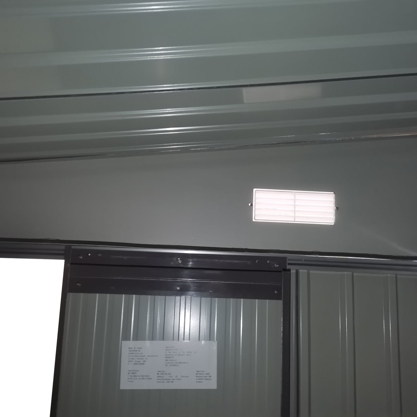 Outsunny Outdoor Garden Metal Storage Shed - Black