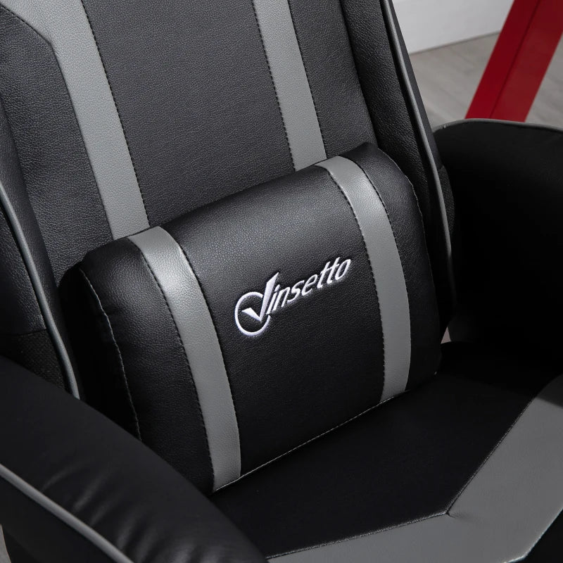 Vinsetto Racing-Style Recliner Chair, with Footstool