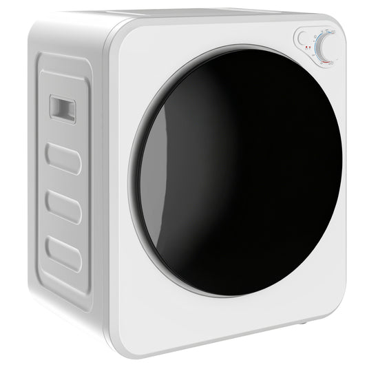 HOMCOM 4kg Front Load Laundry Dryer, Portable Clothes Dryer with 2 Power Modes, 400W/800W, White