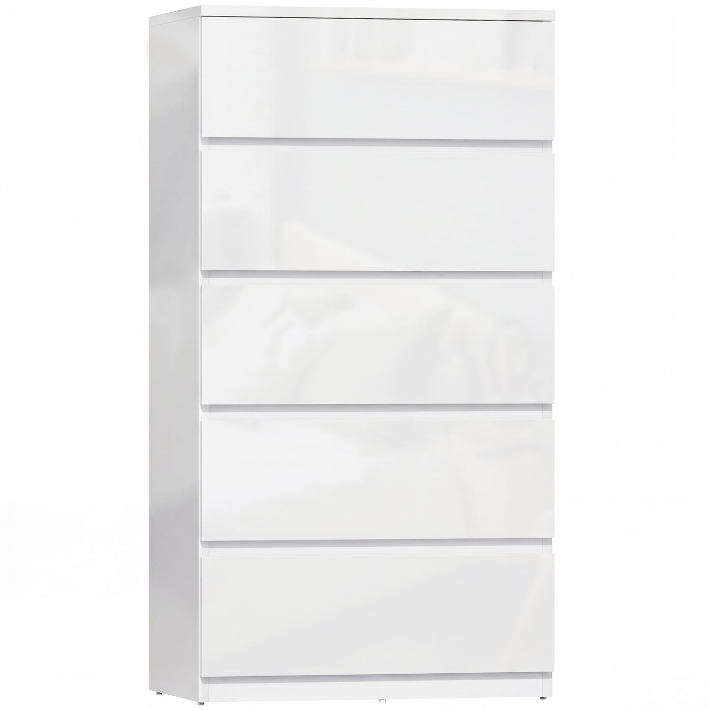 HOMCOM Chest of Drawers, 5-Drawer Storage Cabinets, Storage Drawer Unit for Bedroom