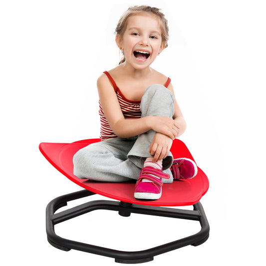 AIYAPLAY Spinning Chair for Autism Sit and Spin, Coordination & Balance, Sensory Spinning Chair for Toddlers 3-6 Years, Red
