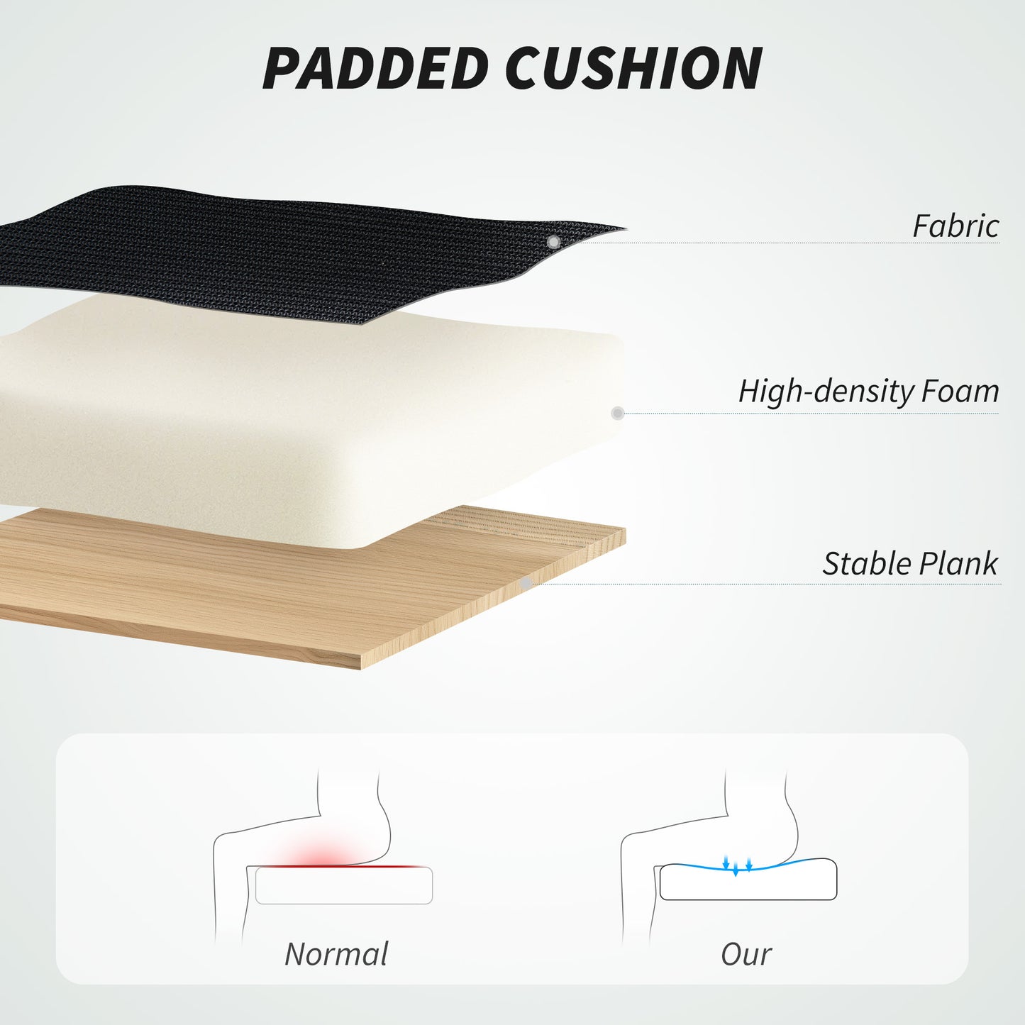 HOMCOM Mesh Back Office Chair, with Lumbar Support - Black