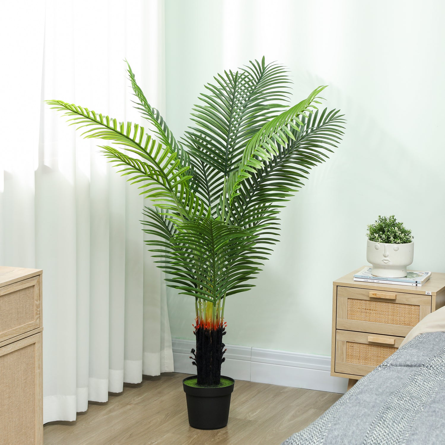 areca palm 150cm HOMCOM Artificial Areca Palm Tree, 150cm with 12 PE Leaves, Decorative – mhstar.co.uk