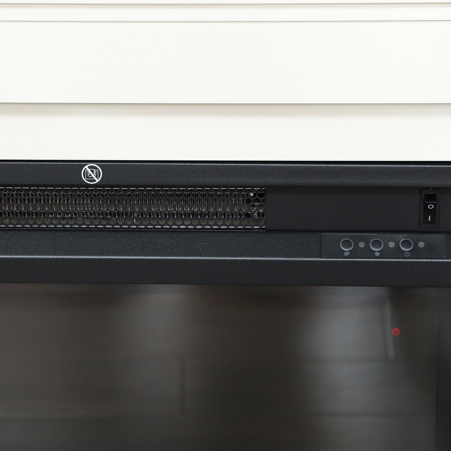 HOMCOM Electric Fireplace with 12 Flame Colours, 5 Brightness Levels, 1000W/2000W, Remote & Timer, Covers 30 m², Mantel Inset, White