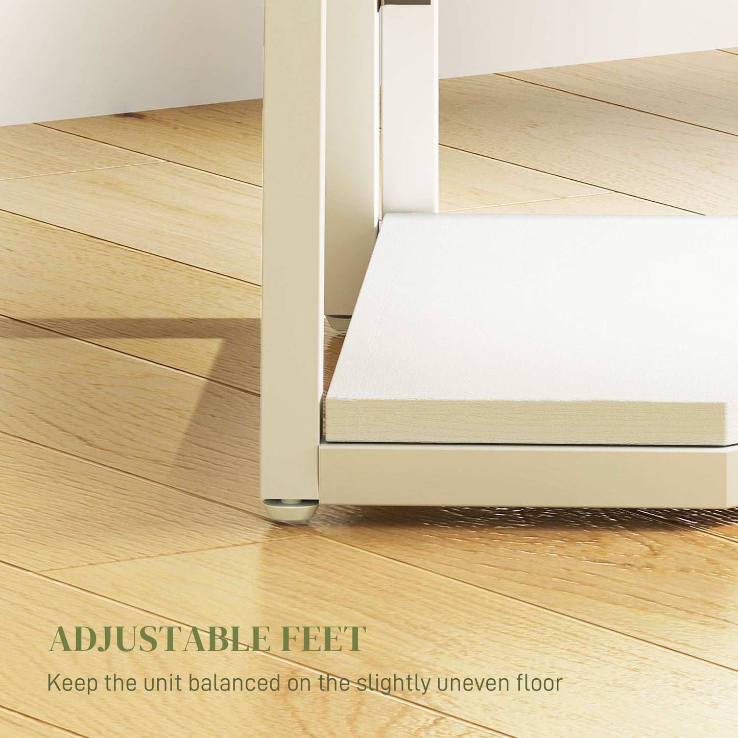 HOMCOM Five-Tier Corner Shelf - White