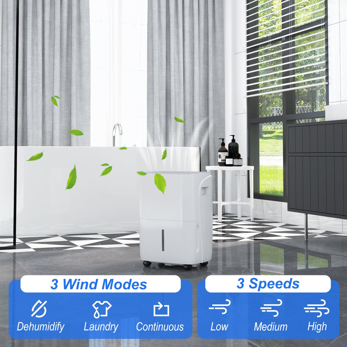 HOMCOM 30L Dehumidifier with Auto-Clean Filter, 4L Tank, Digital Display