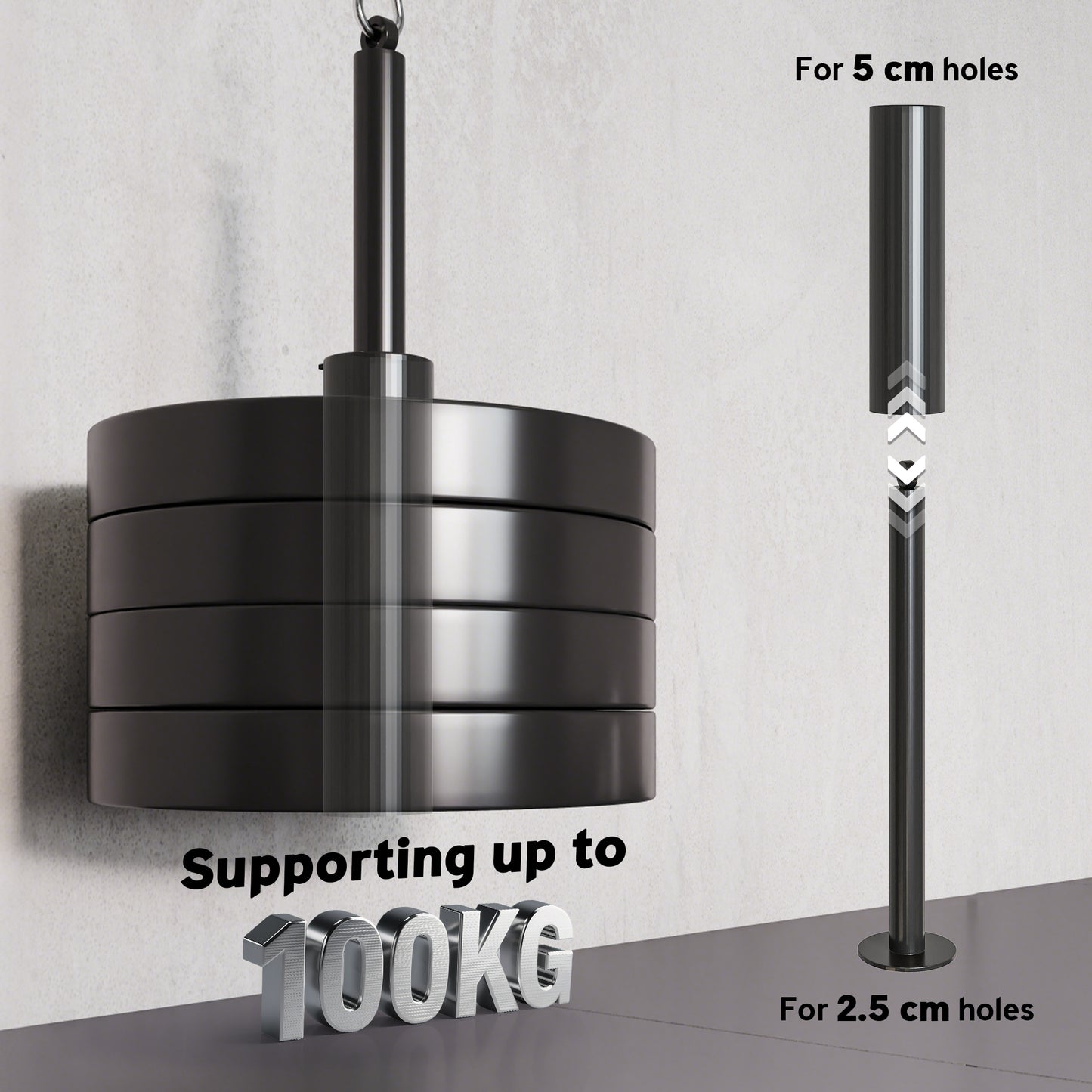 SPORTNOW Weight Pulley System, Cable Machine LAT Pull Down Attachment for Home Gym Biceps Curl, Tricep, Arm Workouts, Black