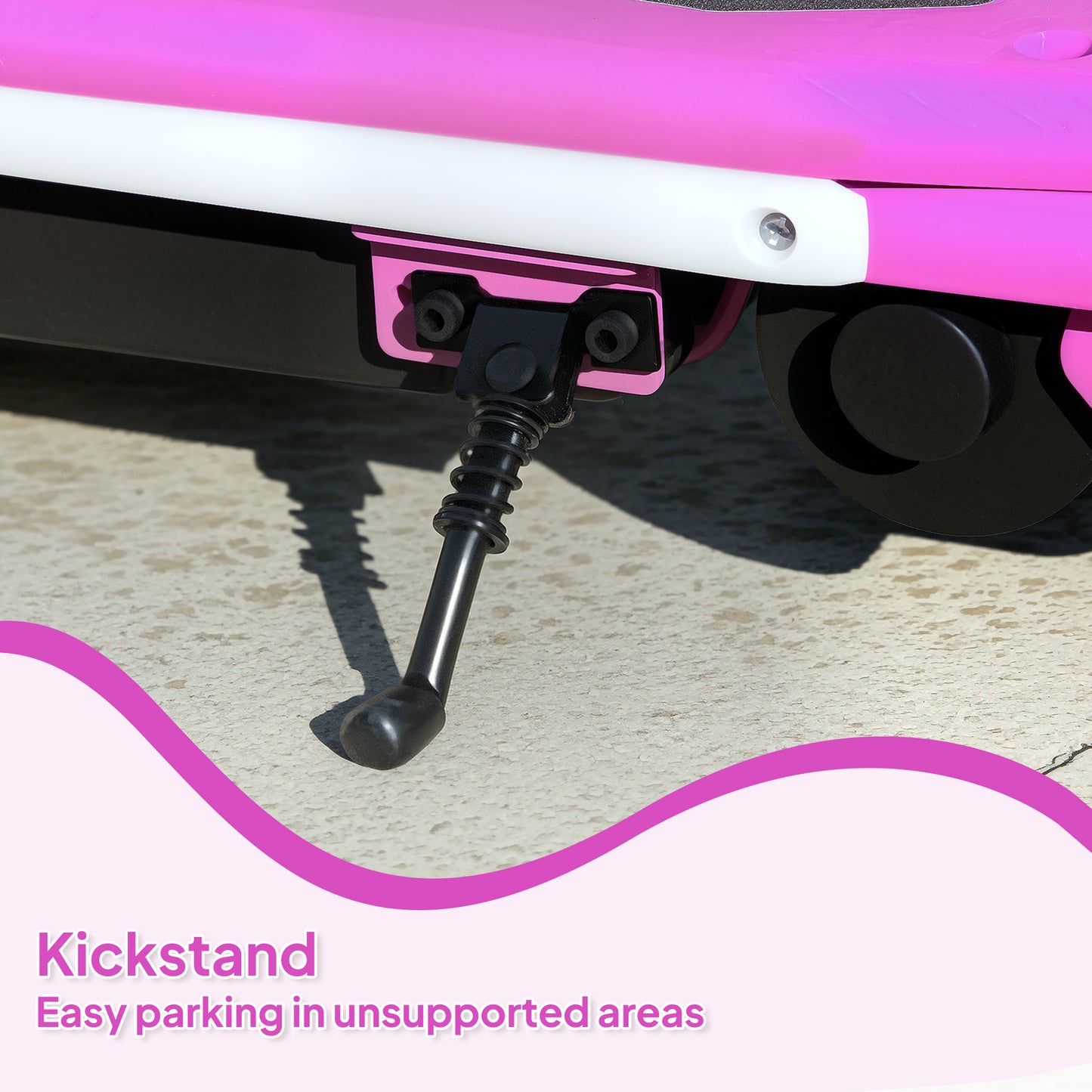 AIYAPLAY Electric Scooter for Kids Ages 6-14, with Colourful Light and Electric Brake, Kids Electric Scooter E Scooter, Up to 10 KM/H & 8 KM, Purple