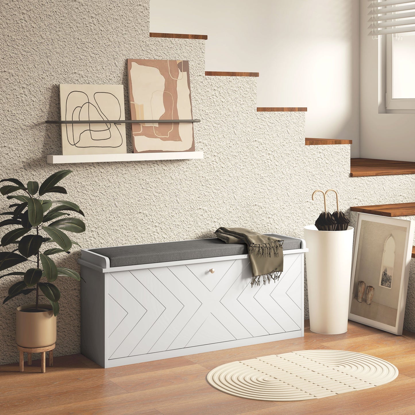 Entryway Benches Shoe Rack With Seat Amazon Coat Rack With Mirror