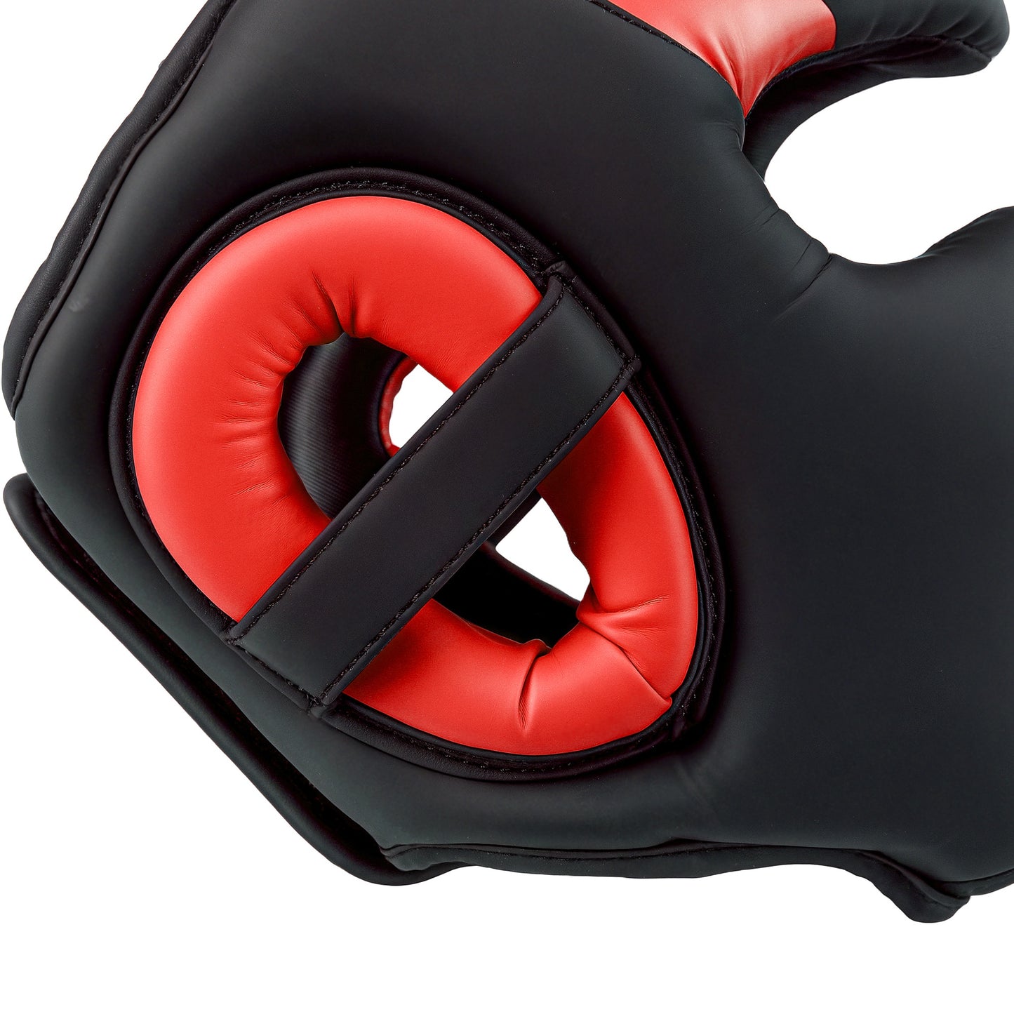 SPORTNOW Boxing Headguard, Adjustable Full Face Protection, Martial Arts, Red