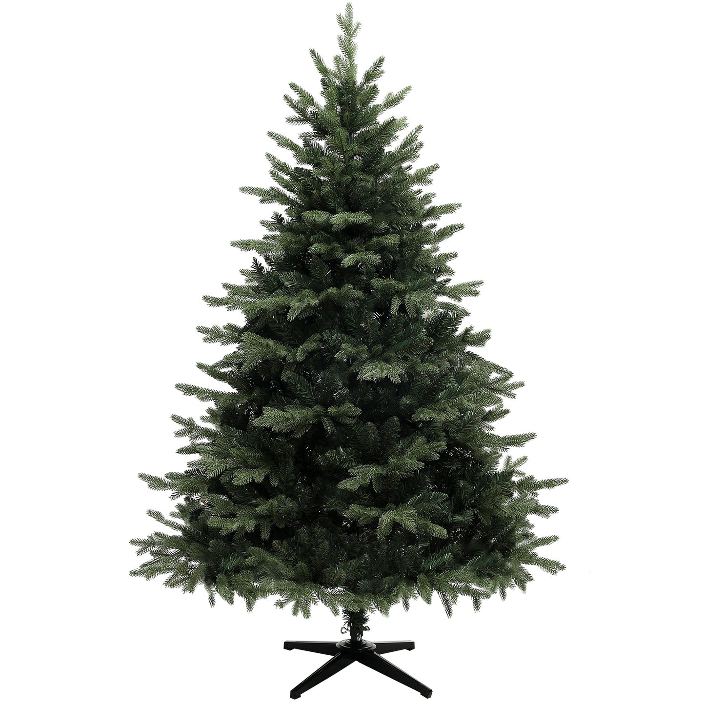 HOMCOM 6ft Artificial Spurce Christmas Tree with 1696 Branch Tips and Foldable Steel Base