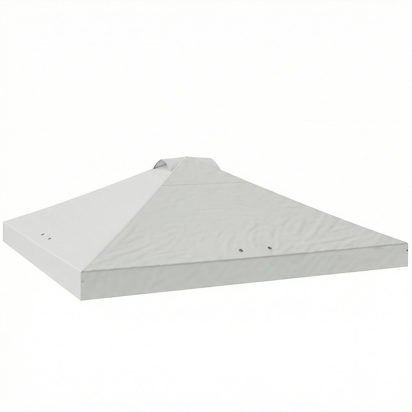 Outsunny Gazebo Roof Replacement UV50+ Waterproof Pop Up Canopy Cover with 8 Drainage Holes 3 x 3 m White