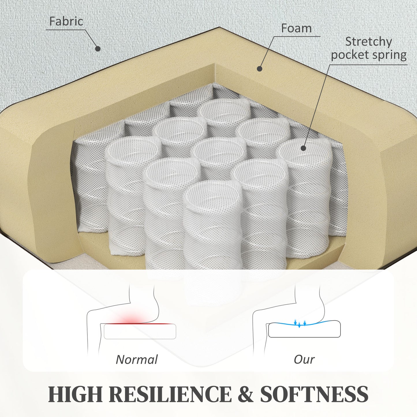 HOMCOM Power Lift Recliner Chair with Vibration Massage and Heat, Electric Lift Chair for Elderly