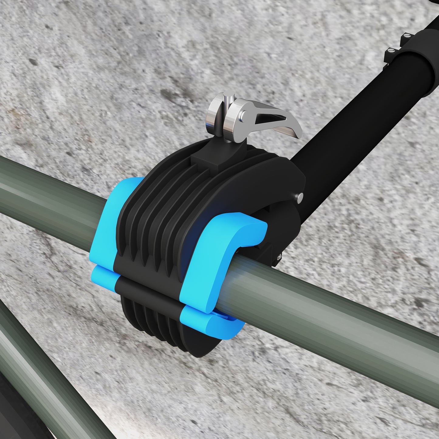 HOMCOM Bike Repair Stand, Wall Mount Rack with Adjustable Clamp for Road & Mountain Bikes, Home Garage Use