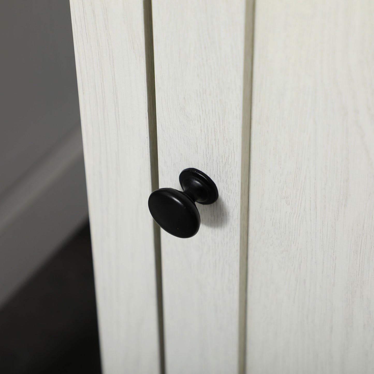 kleankin Bathroom Set: Tall Cabinet & Under Sink Cabinet with Adjustable Shelves, Cupboard, Open Shelf, Ash Wood Effect