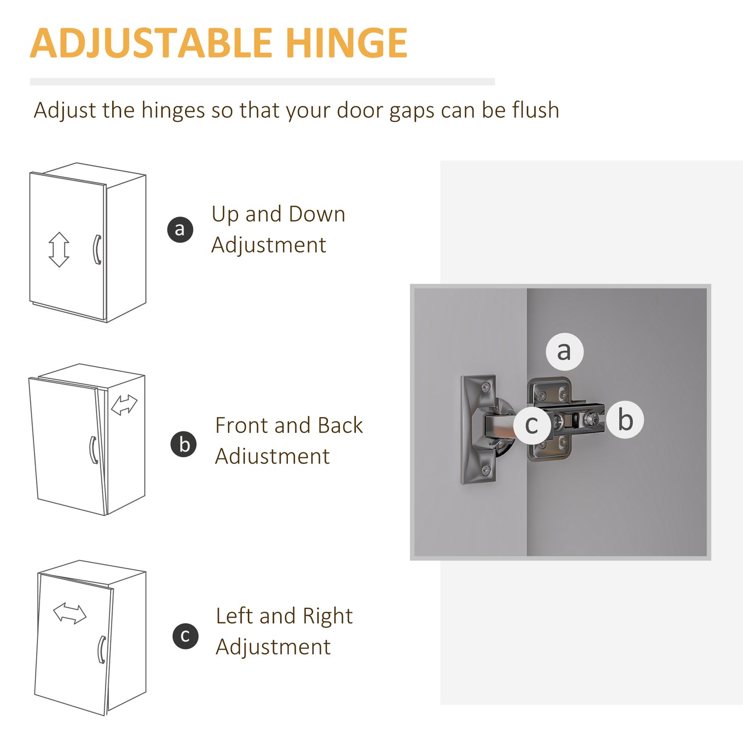 HOMCOM Mobile Office Storage Cabinet with 5 Drawers, Door and Adjustable Shelf for Home Office, White
