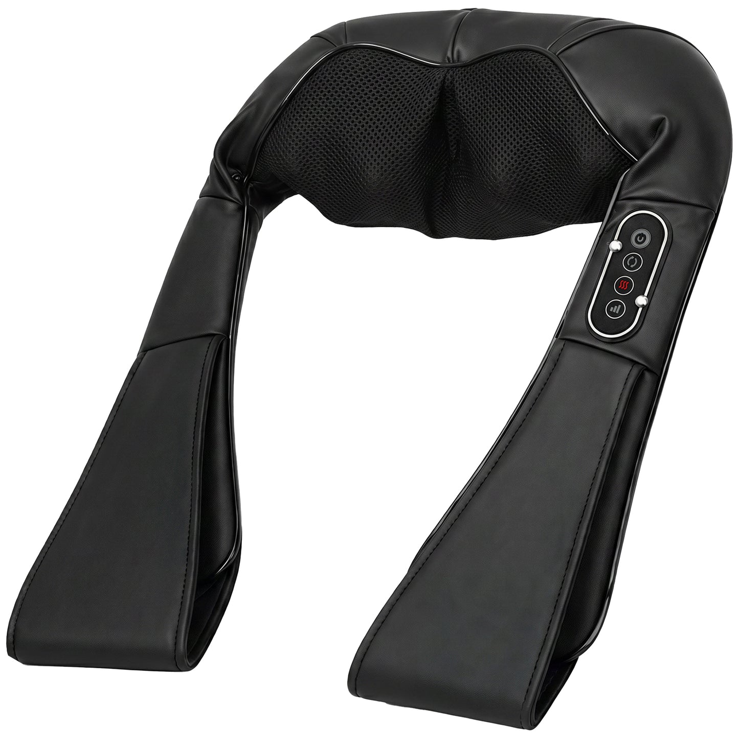 HOMCOM Neck and Shoulder Massager with Heat, Deep Tissue Shiatsu 3D Kneading Massager for Neck, Back, Waist, Foot and Leg