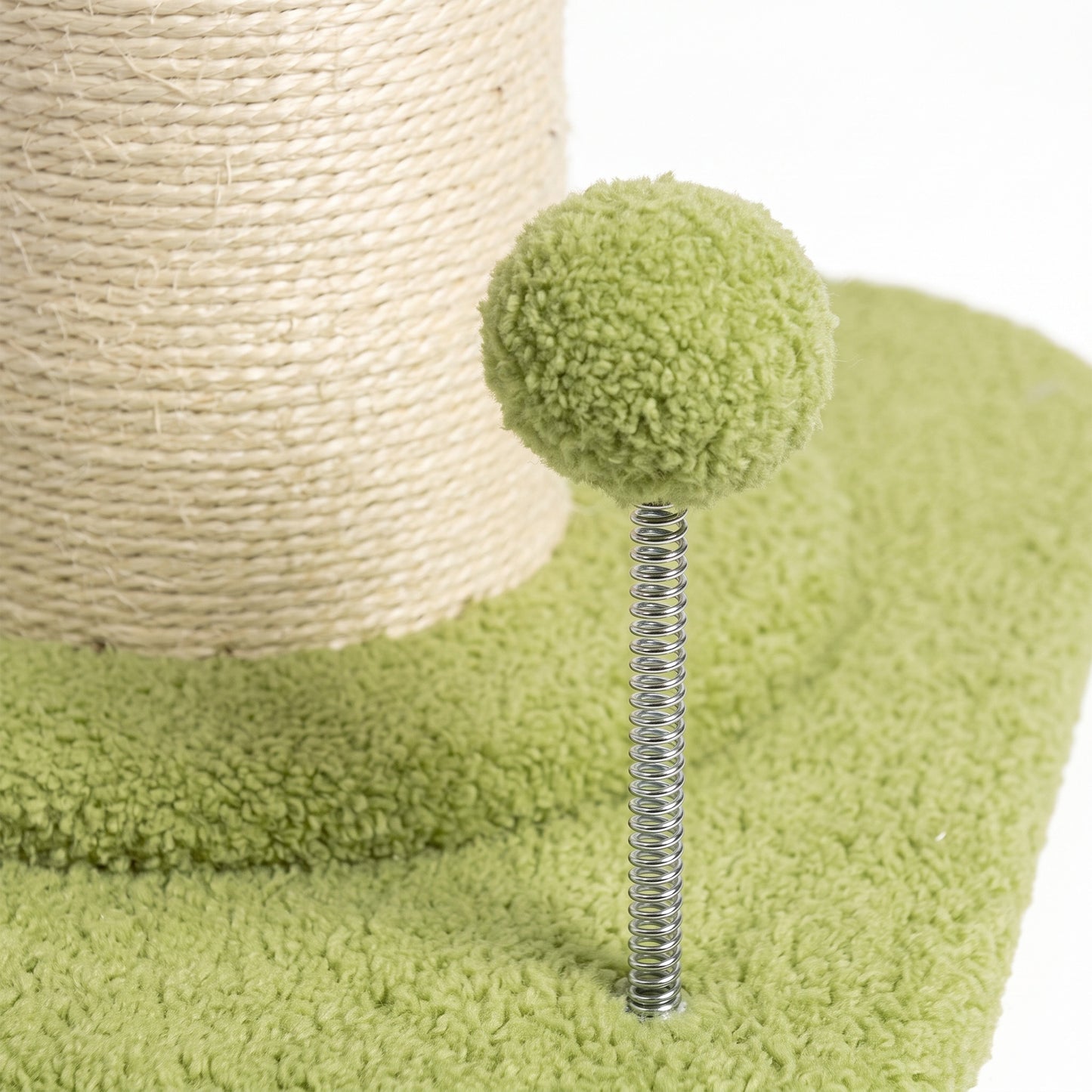 PawHut Cat Tree, Flower Cat Scratching Post with Thick Sisal Post, Dangling & Spring Balls, Bed, Kitty Activity Centre