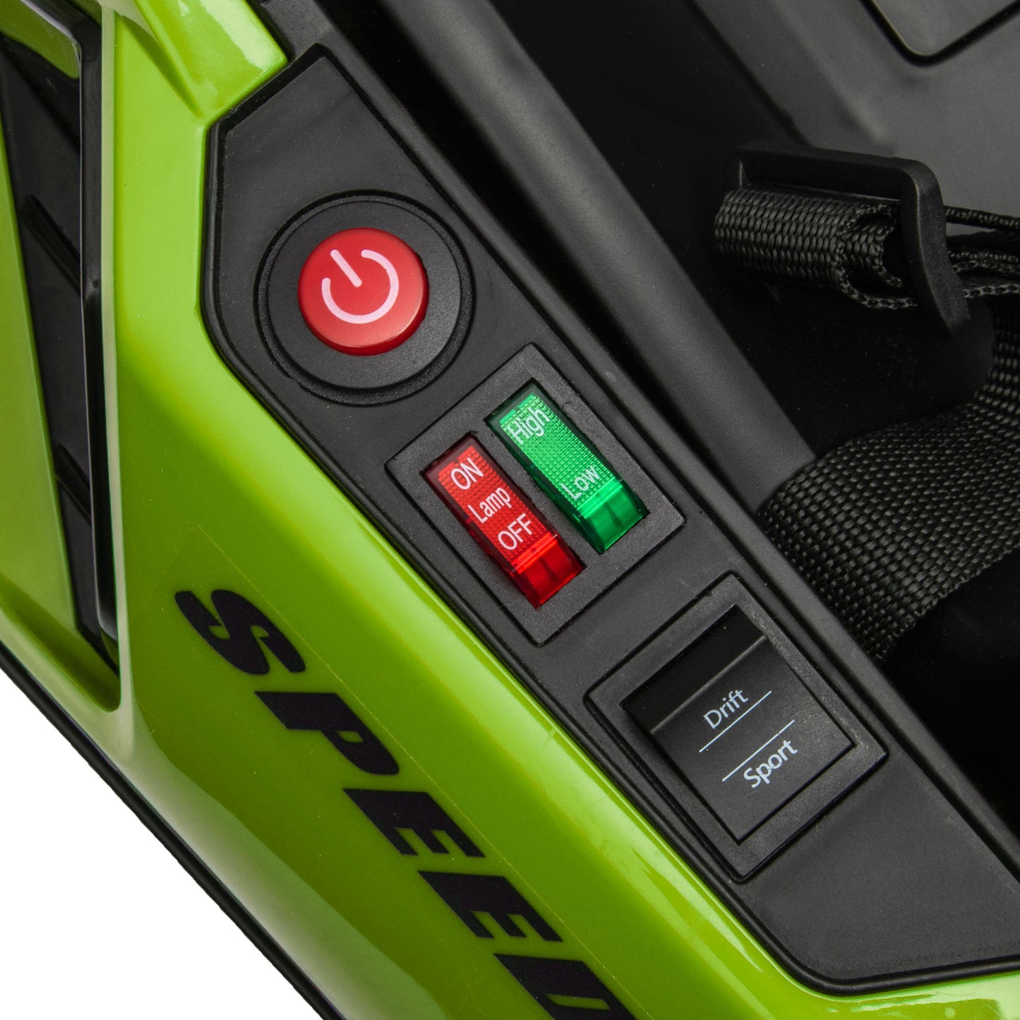 HOMCOM 24V Electric Go Kart for Kids with Adjustable Seat for 6-12 Years Old, Green