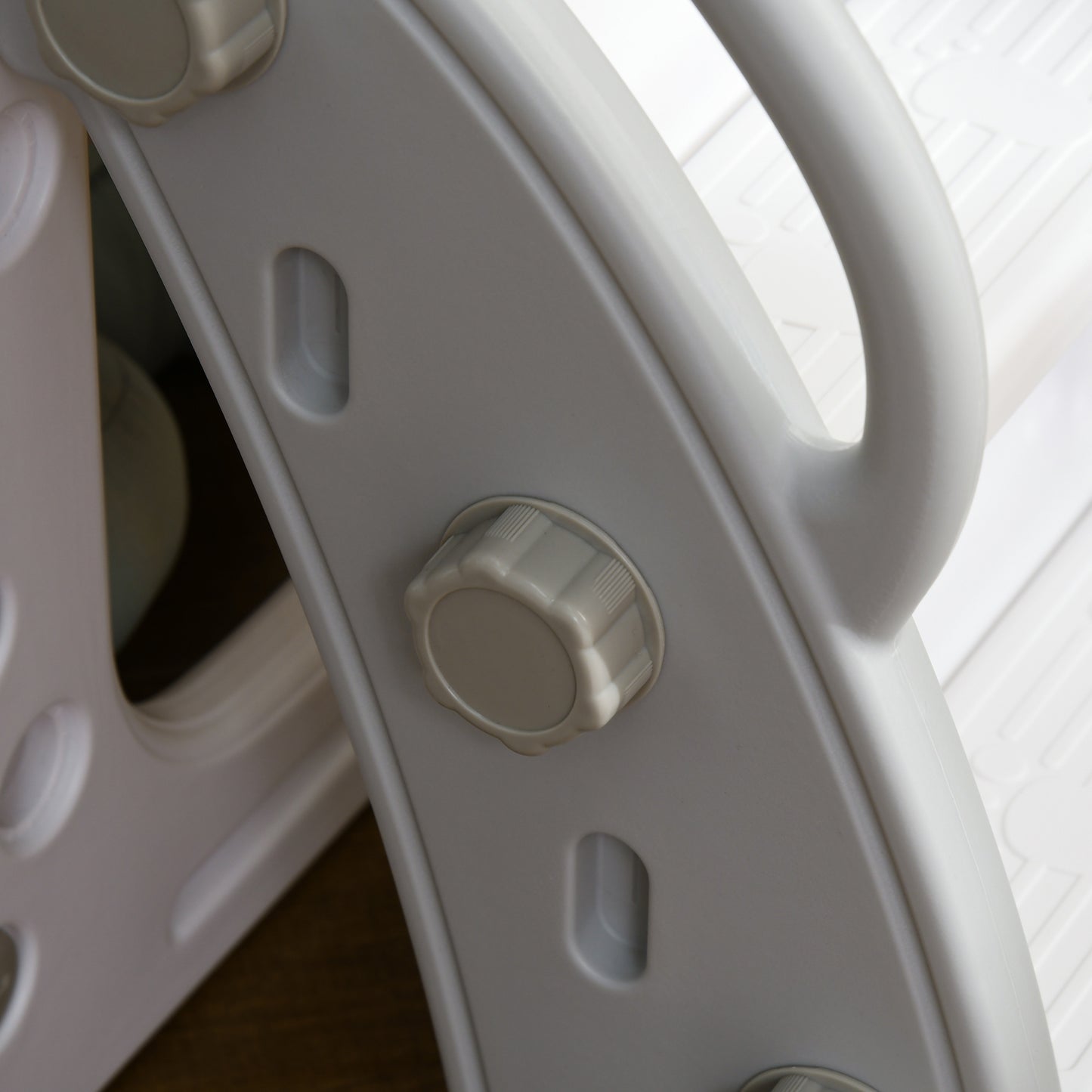 AIYAPLAY 4 in 1 Toddler Slide with Basketball Hoop, Climber, Telescope, Storage Basket, for Ages 1-3 Years, Grey