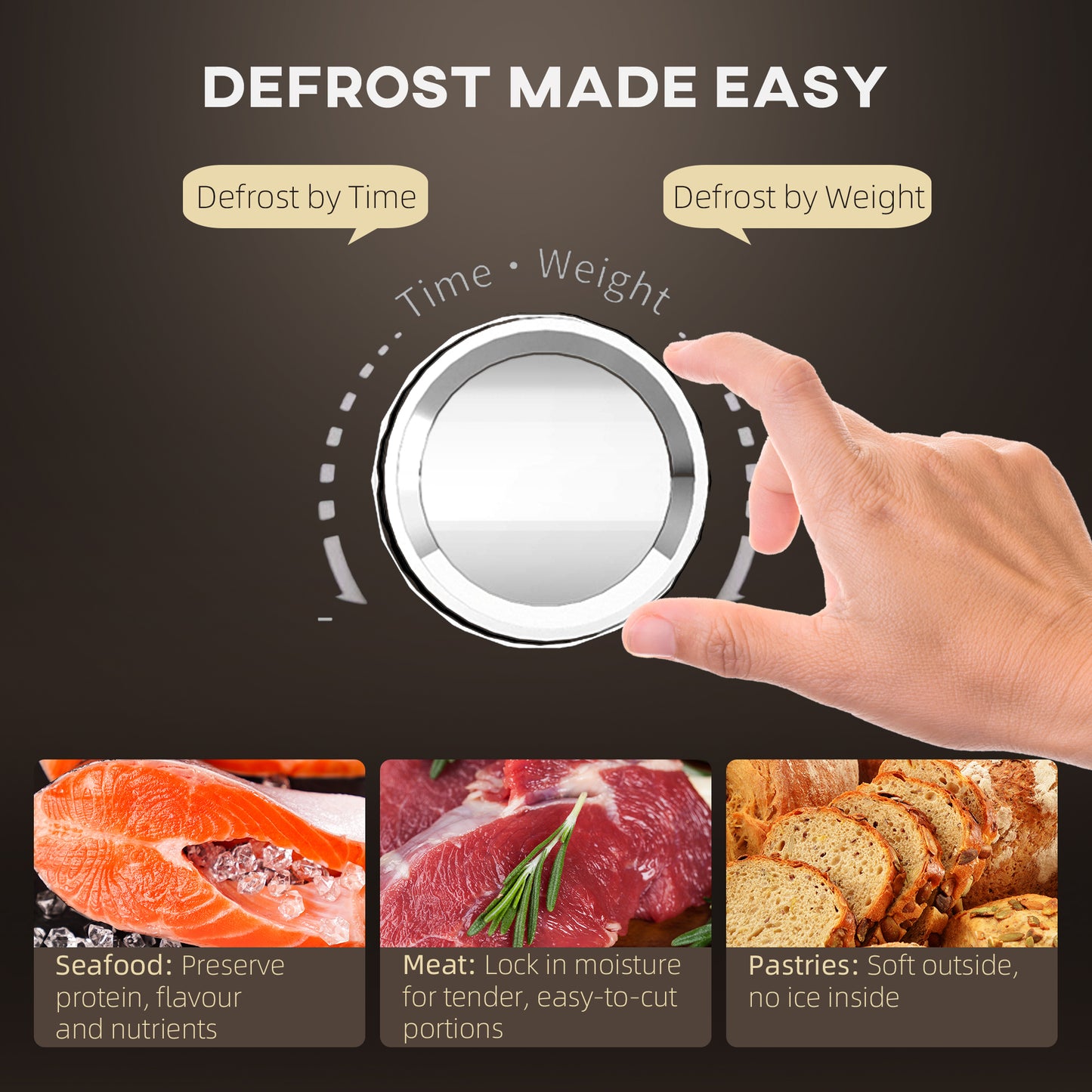 HOMCOM 23L 800W Microwave Oven, Digital Solo with 5 Power Levels, Defrost, 8 Auto Menus, Timer, Black