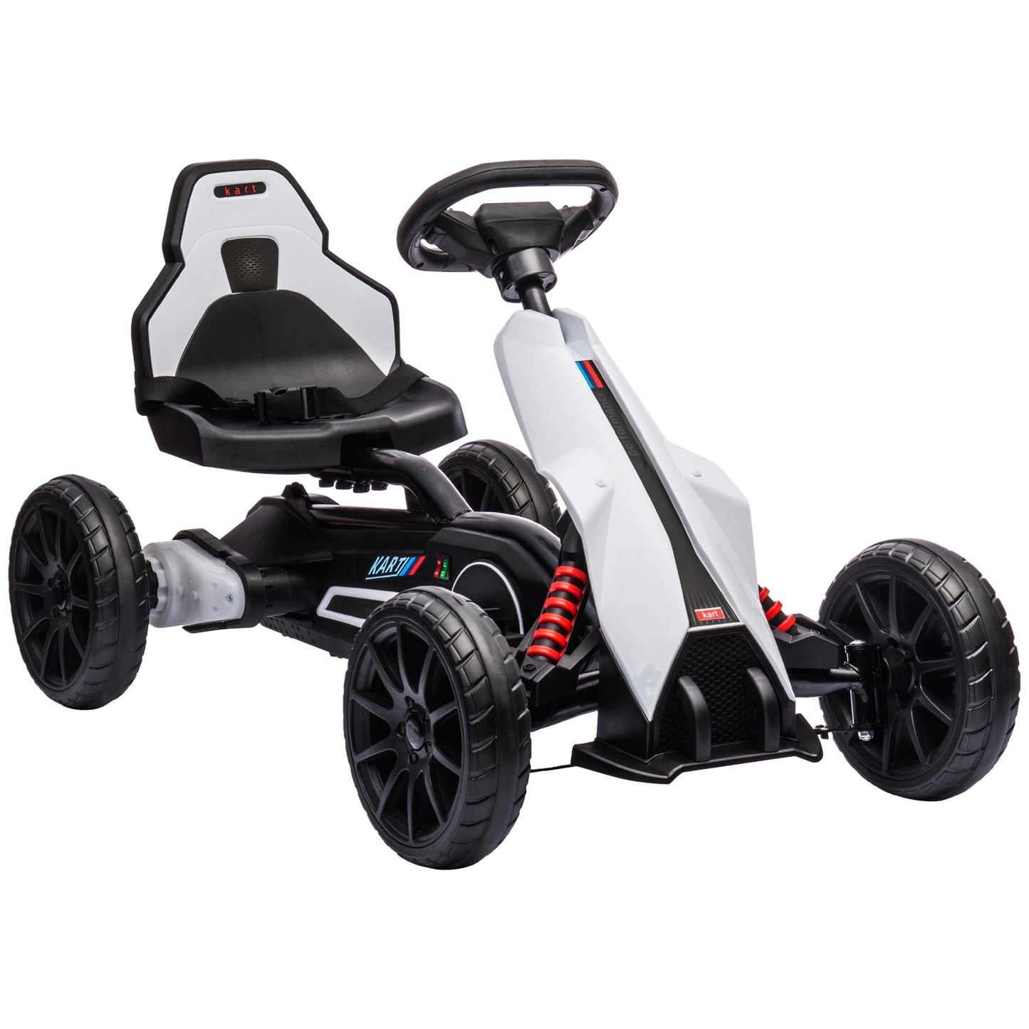 HOMCOM 12V Electric Go Kart for Kids White