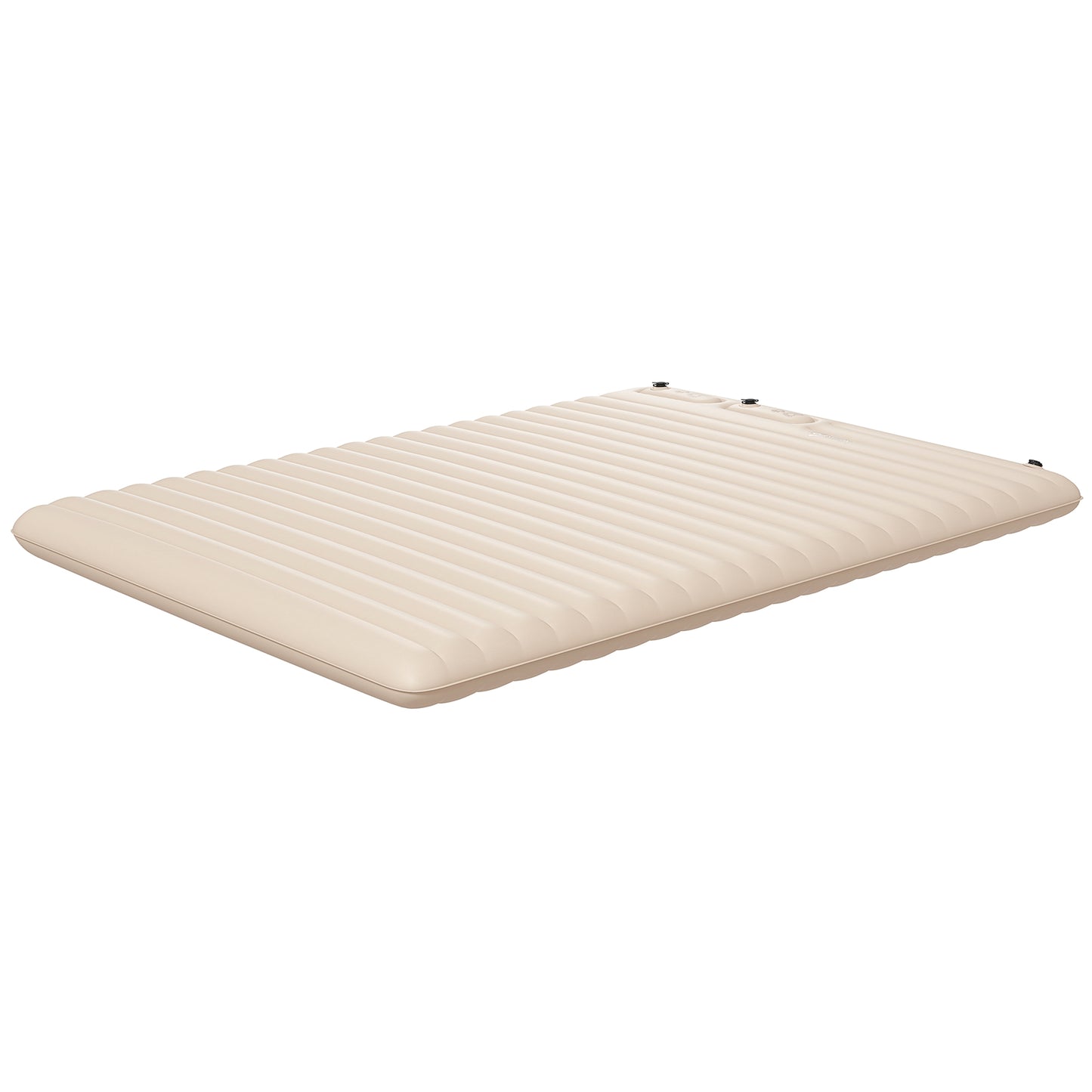 Outsunny Double Size Air Bed with Built-in Foot Pump and Carry Bag White