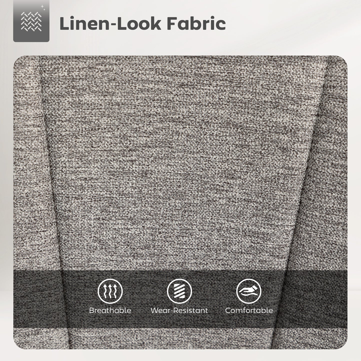 HOMCOM Set of Two Relaxed Tub Bar Stools - Grey