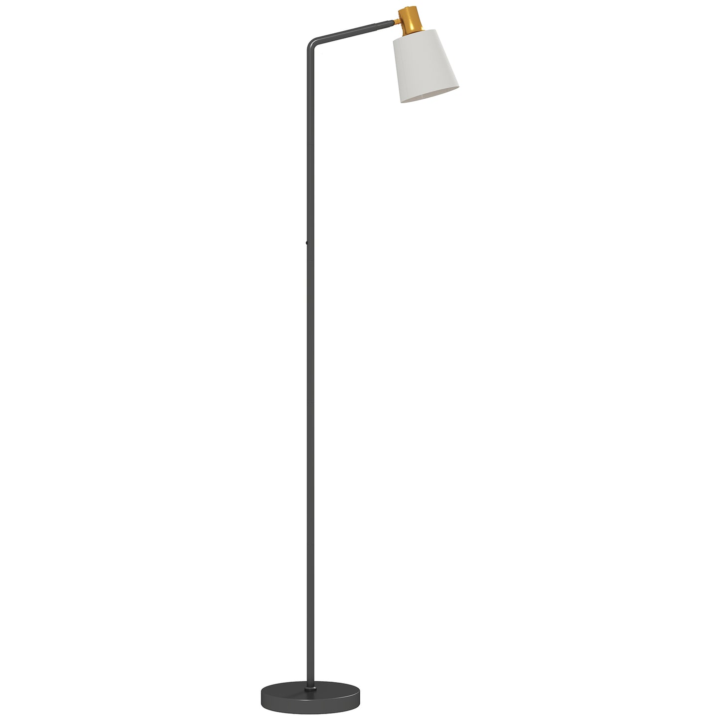 HOMCOM Floor Lamp with 350° Rotatable Head, Modern Standing Lamp with 3000K/4000K/6500K Colour Temperatures, Black