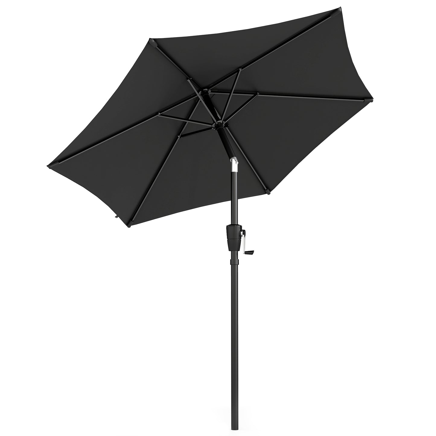 Outsunny 2m Garden Parasol Umbrella, Outdoor Table Parasol Umbrella with Crank Handle, UV30+ Protection
