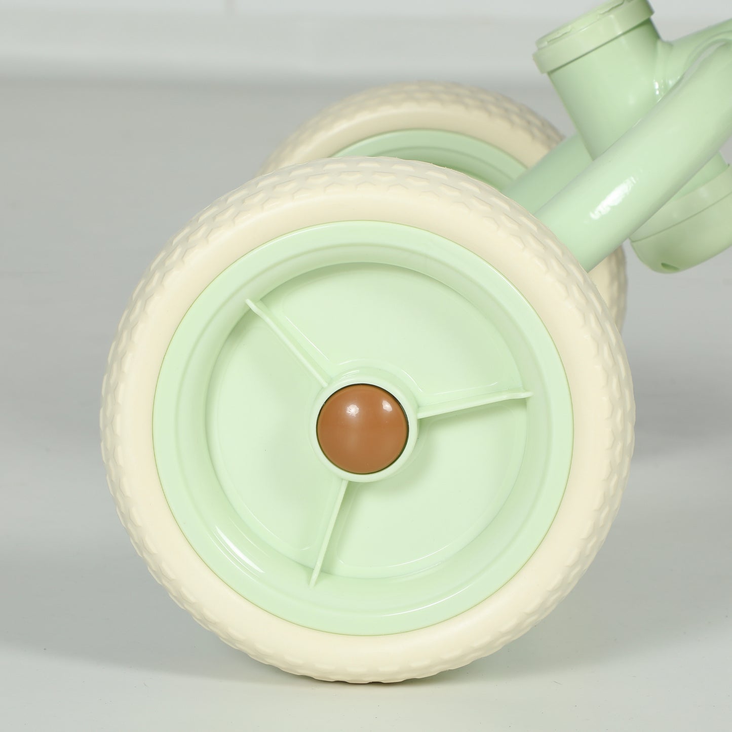 AIYAPLAY 2-In-1 Toddler Trike for 2-5 Years Old, 3 Wheel Bike with Adjustable Parent Handle, Basket for Boys and Girls, Green