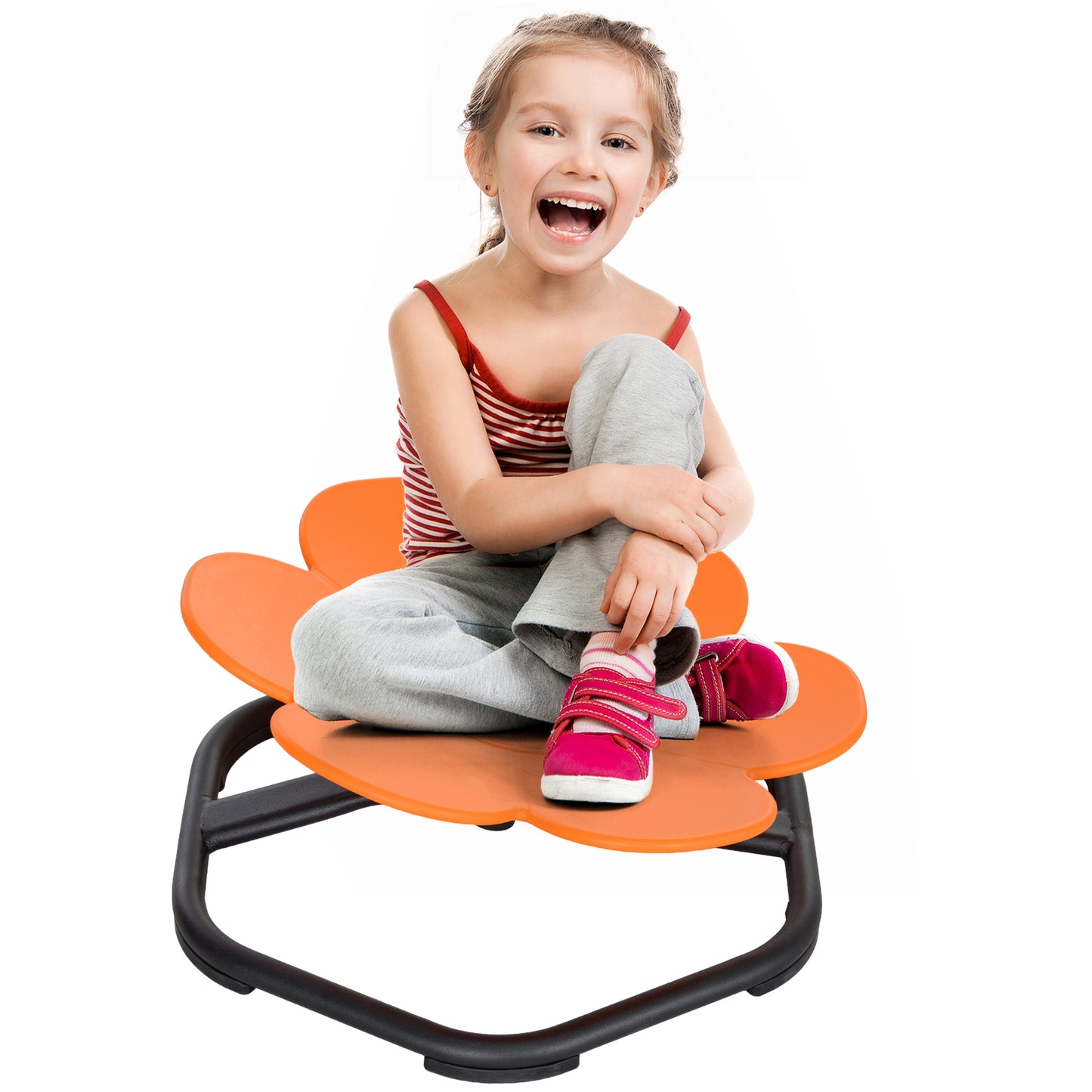 AIYAPLAY Sensory Spinning Chair for Autism Kids Coordination & Balance, Orange