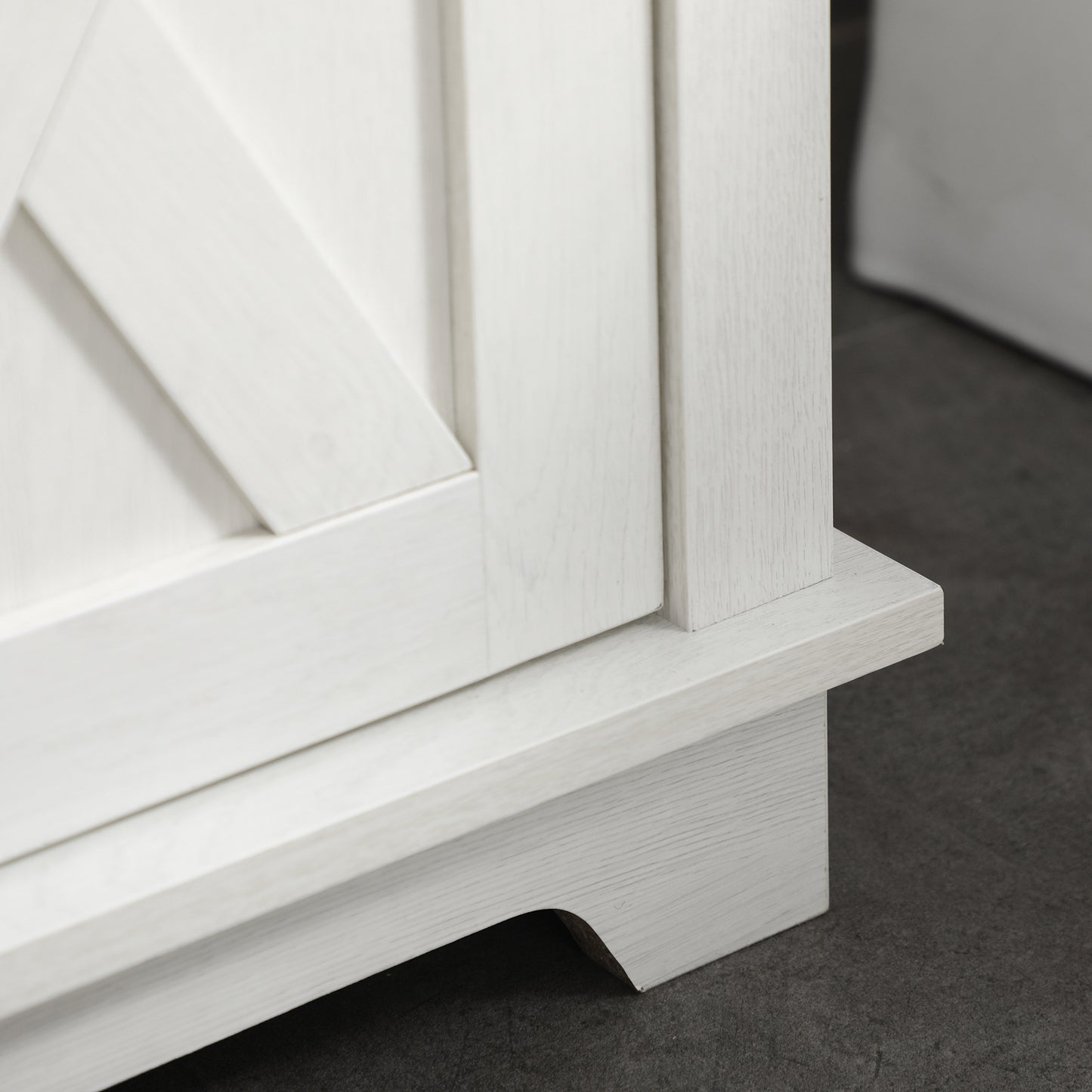 kleankin Bathroom Set: Tall Cabinet & Under Sink Cabinet with Adjustable Shelves, Cupboard, Open Shelf, Ash Wood Effect
