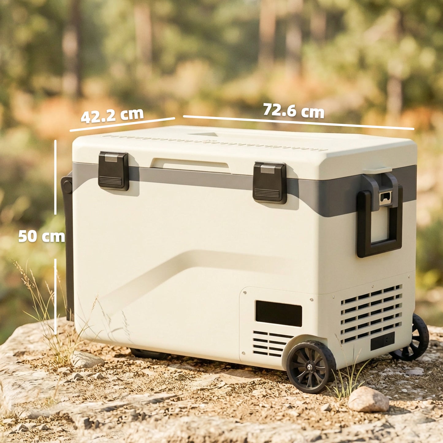 Outsunny 42.5L Compressor Car Fridge Freezer, Camping Refrigerator with App Control, 20c-20c