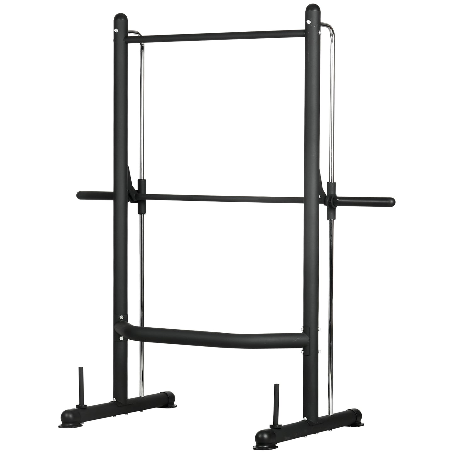 HOMCOM Squat Rack with Pull-Up Bar, Adjustable Weight Rack, Multi-Functional Weight Lifting Barbell Stand for Home Gym Strength Training