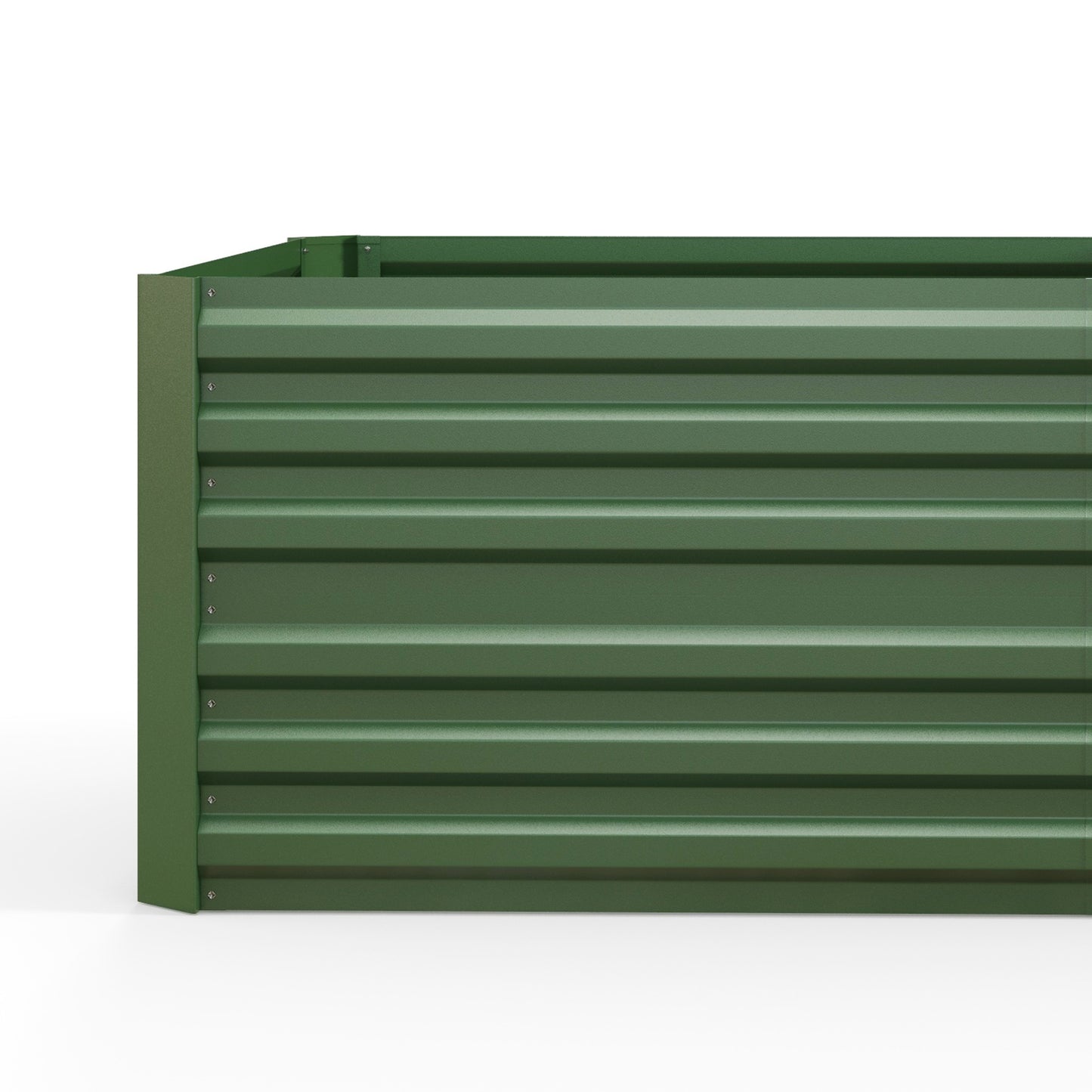 Outsunny Set of 2 Raised Beds, Galvanised Steel Planters for Vegetables, Plants, Flowers & Herbs, 180 x 90 x 59 cm, Green