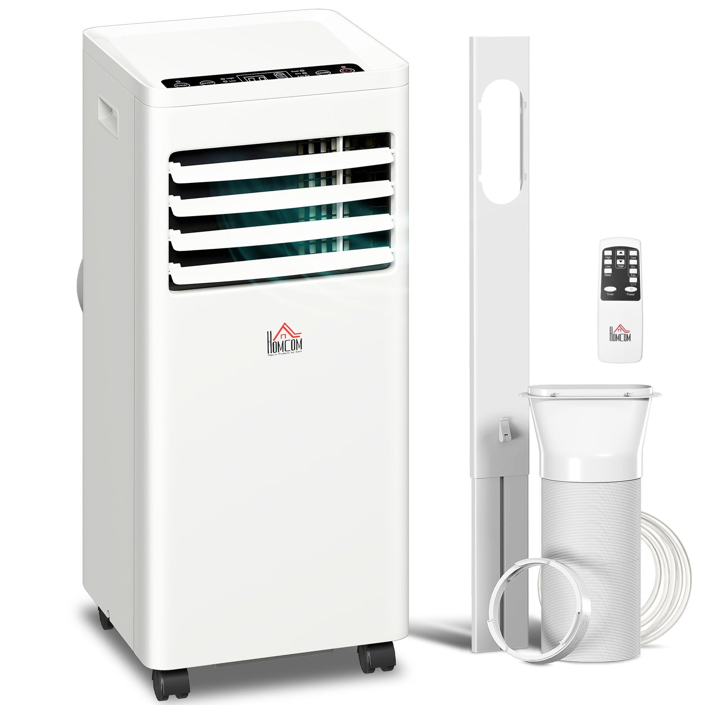 HOMCOM Portable Air Conditioner 9000 BTU, Air Conditioning Unit with Digital Display for Room up to 28m²