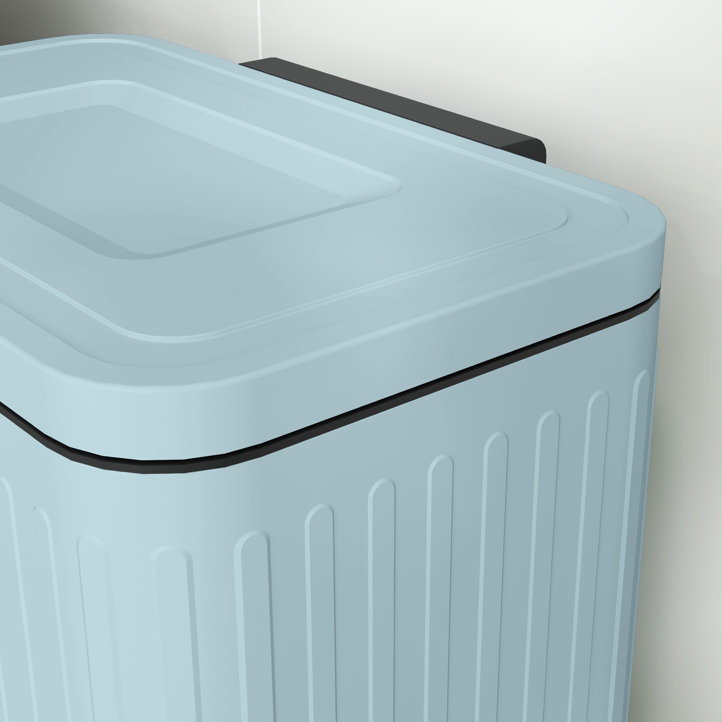 HOMCOM Dual Kitchen Bin, 2 x 20L Double Bin for Recycling and Waste