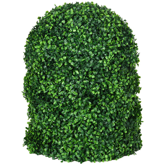 HOMCOM Set of 2 Artificial Topiary Balls, 40cm Faux Boxwood Balls, Hanging Decoration for Home, Indoor, Outdoor, Green