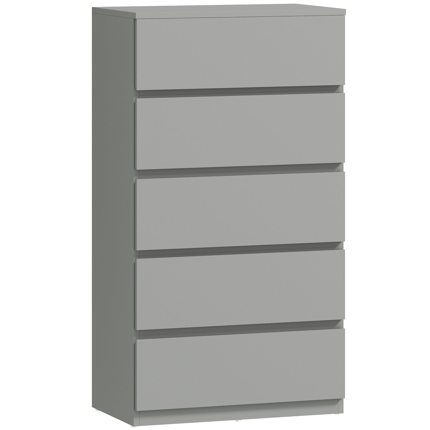 HOMCOM Chest of Drawers, 5-Drawer Storage Cabinets, Modern Dresser, Storage Drawer for Bedroom