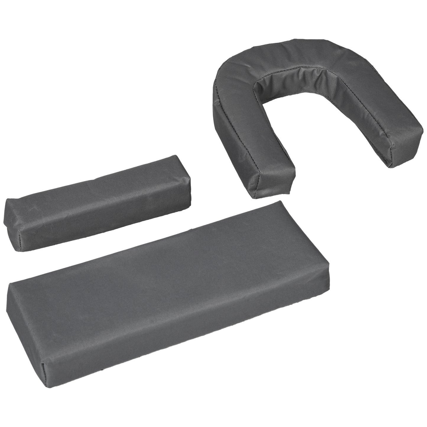 Outsunny Foldable Sun Lounger Set with Reading Hole - Dark Grey