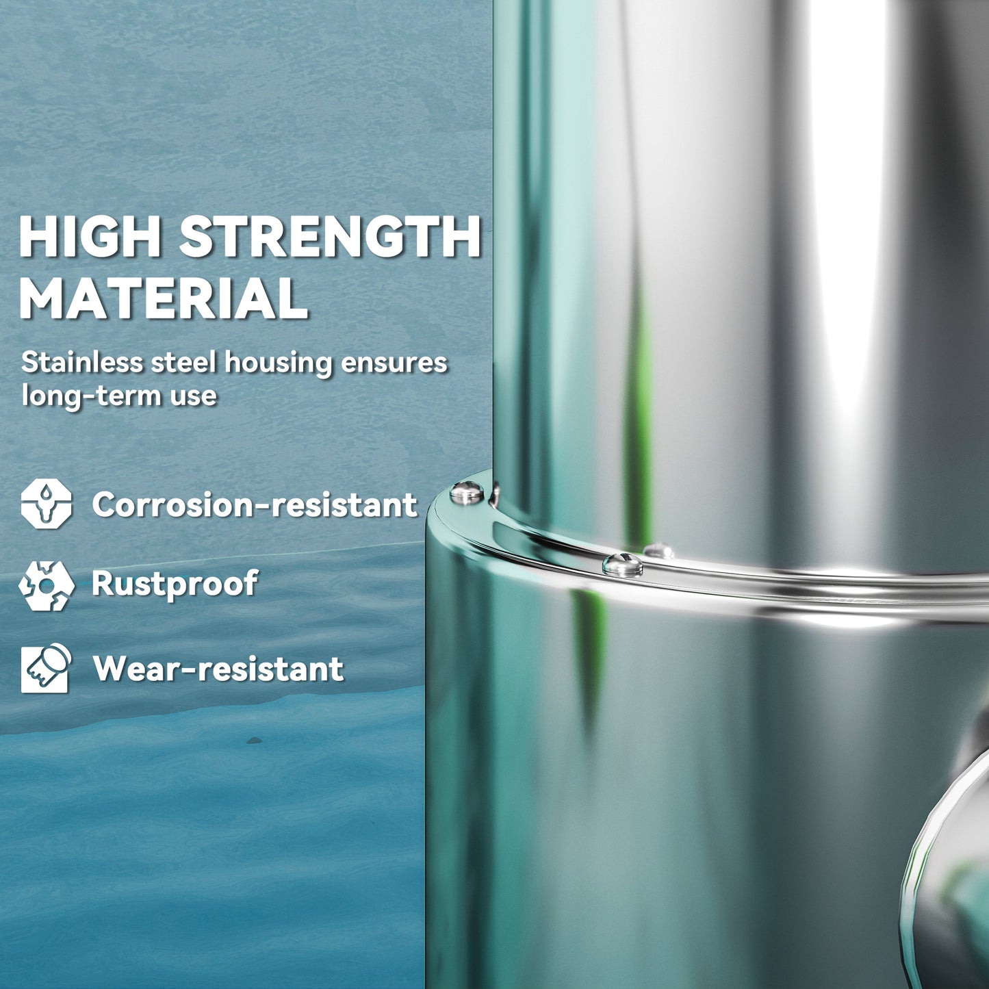 Outsunny 1100W Submersible Water Pump, 18500L/H Sump Pump with Float Switch, for Dirty/Clean Water, Portable and Lightweight, Green.