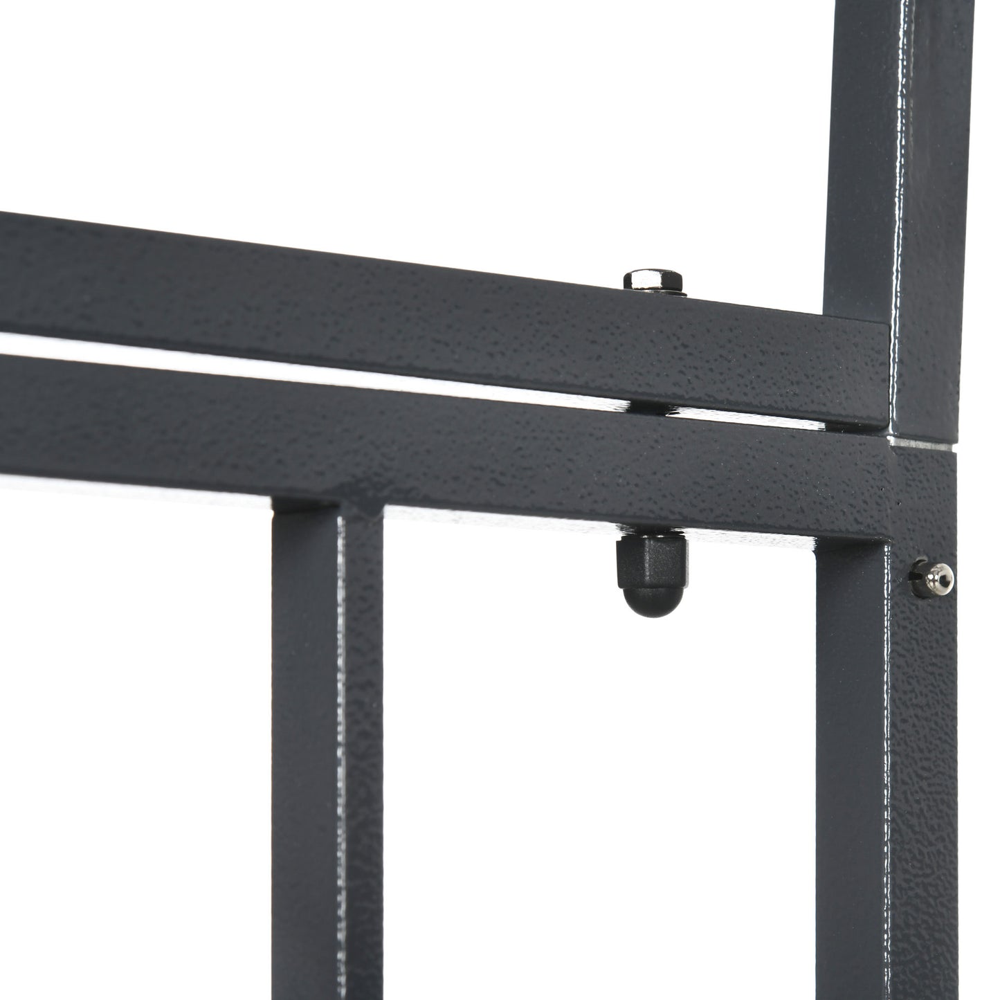 Outsunny Metal Garden Arch with Double Gates, Arbor for Climbing Plants & Vines, Wedding Arch, 114L x 50W x 206H cm, Dark Grey