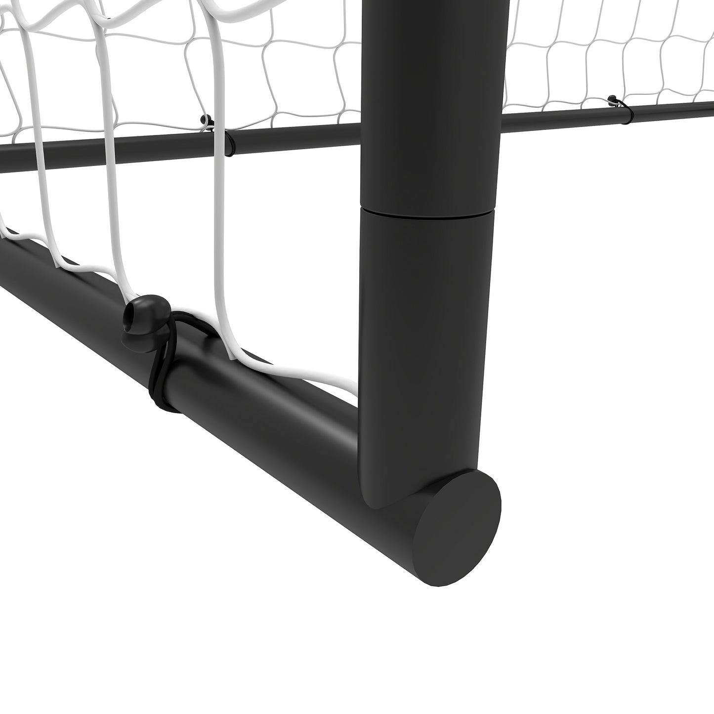 SPORTNOW Football Goal, 6 x 4ft Football Net with Ground Stakes and Metal Frame, Training Equipment for Indoor Outdoor Play