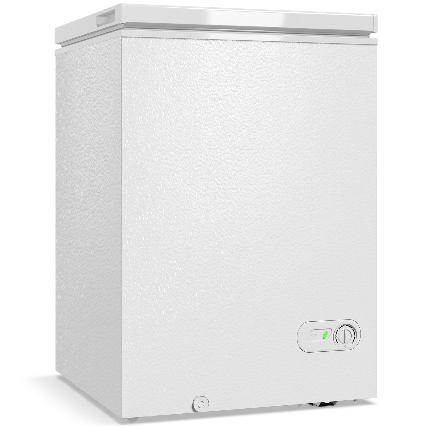 HOMCOM 91L Freestanding Chest Freezer with Removable Storage Basket, Chest Freezer with Mechanical Temperature Control, White