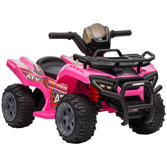 HOMCOM Kids Ride-on Four Wheeler ATV Car with Real Working Headlights for 18-36M