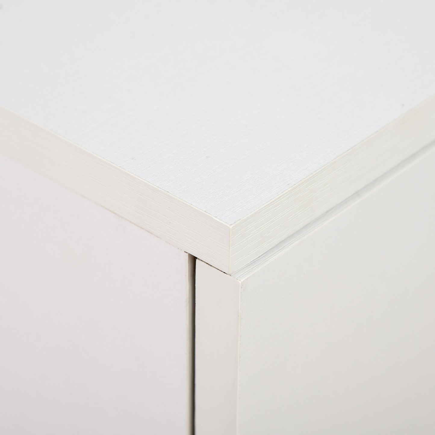 HOMCOM Mobile Sideboard Cabinet, Sideboard Storage Cabinet with 2 Doors and Internal Shelf for Office, 60 x 35 x 65 cm, White